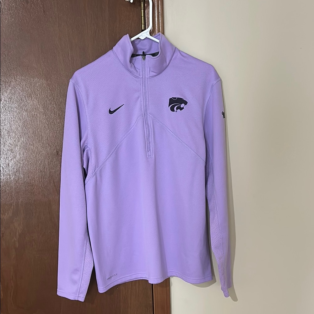 Men’s Nike Lavender K-State Quarter Zip